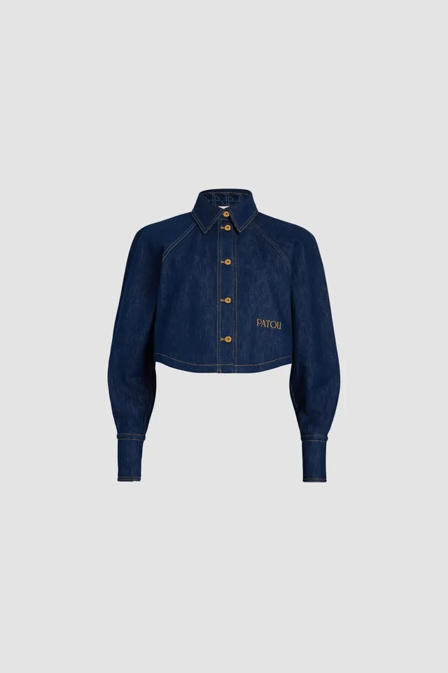 Patou BL033 chemise jean Rodeo Blue 38 denim bio