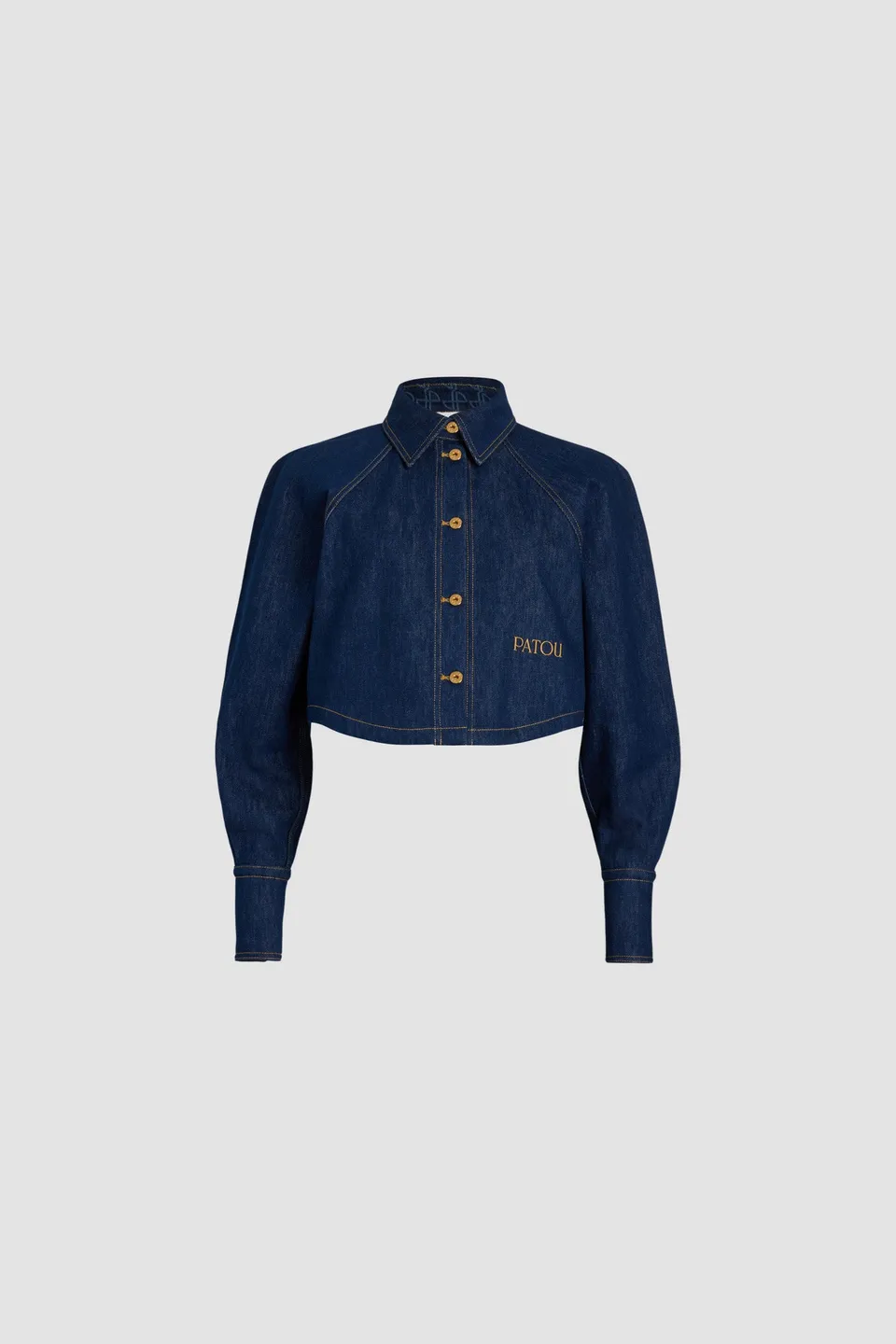 Patou BL033 chemise jean Rodeo Blue 38 denim bio