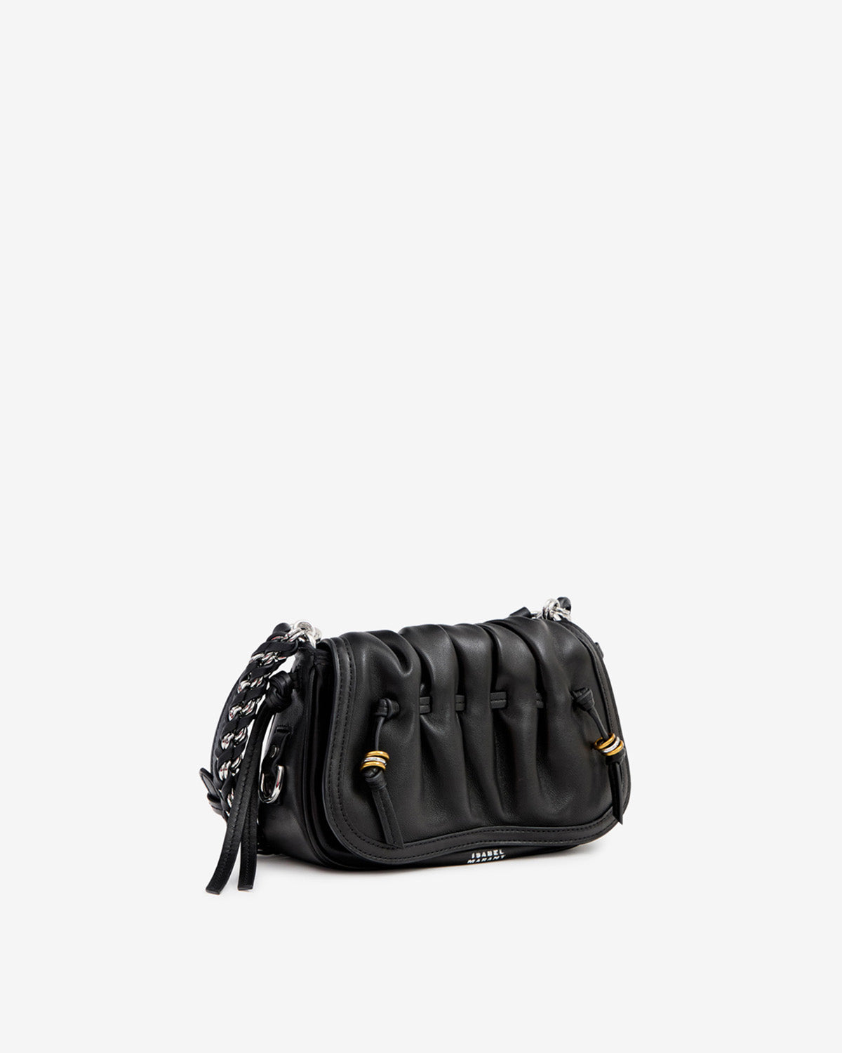 Isabel Marant Bolton XS sac cuir noir matelassé 21 cm