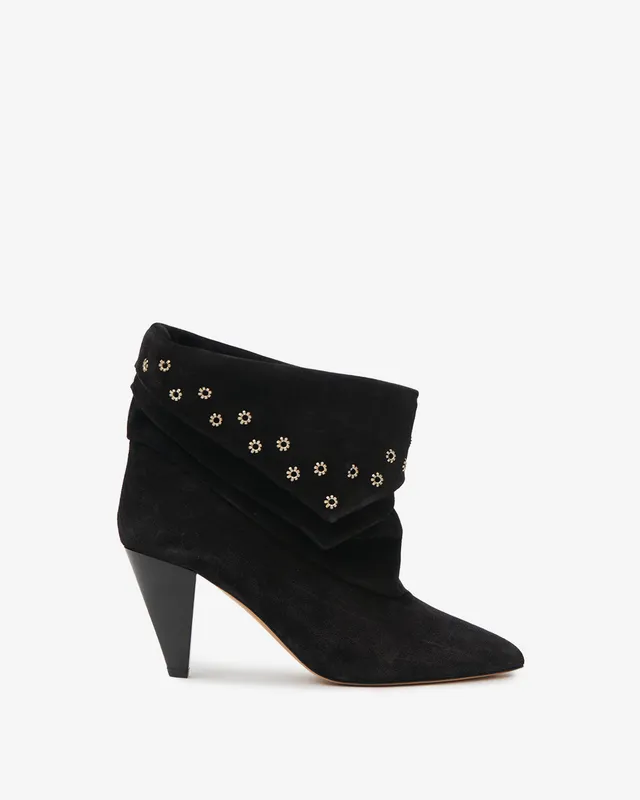 Isabel Marant Lyone bottines cuir noir talon 9 cm