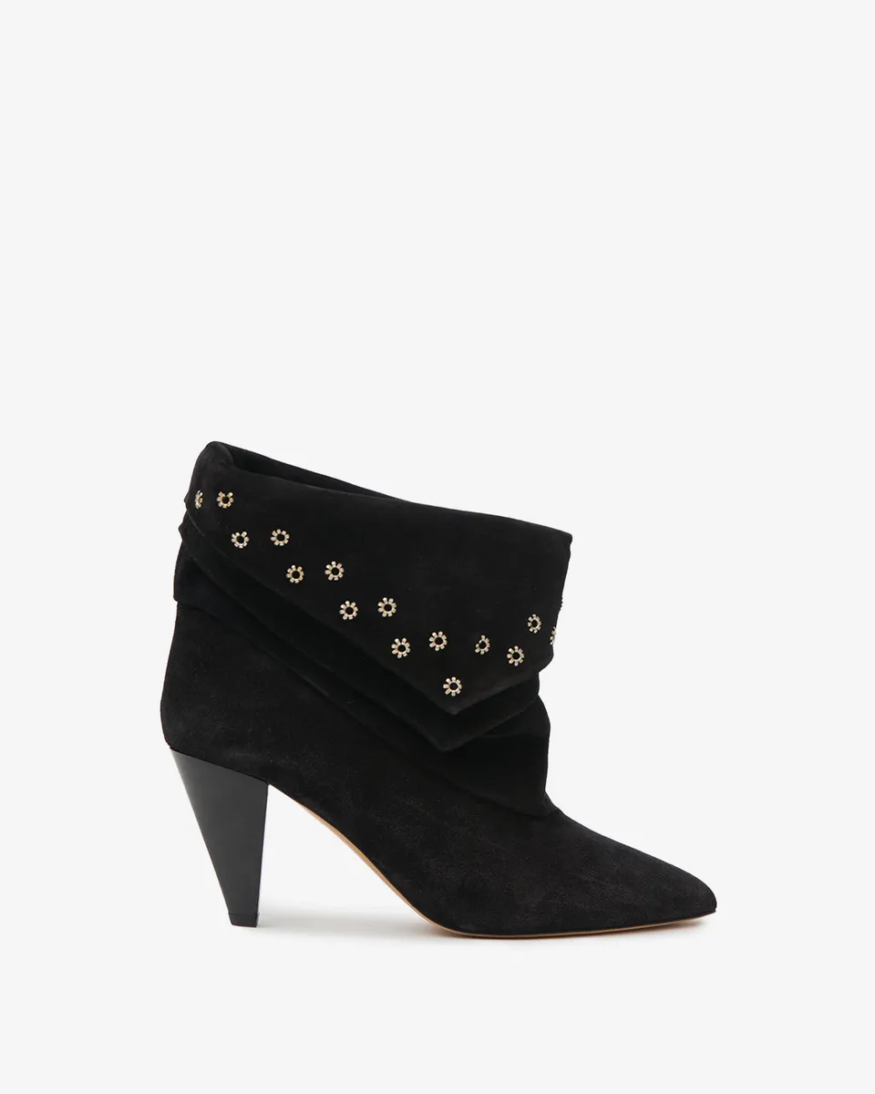Isabel Marant Lyone bottines cuir noir talon 9 cm