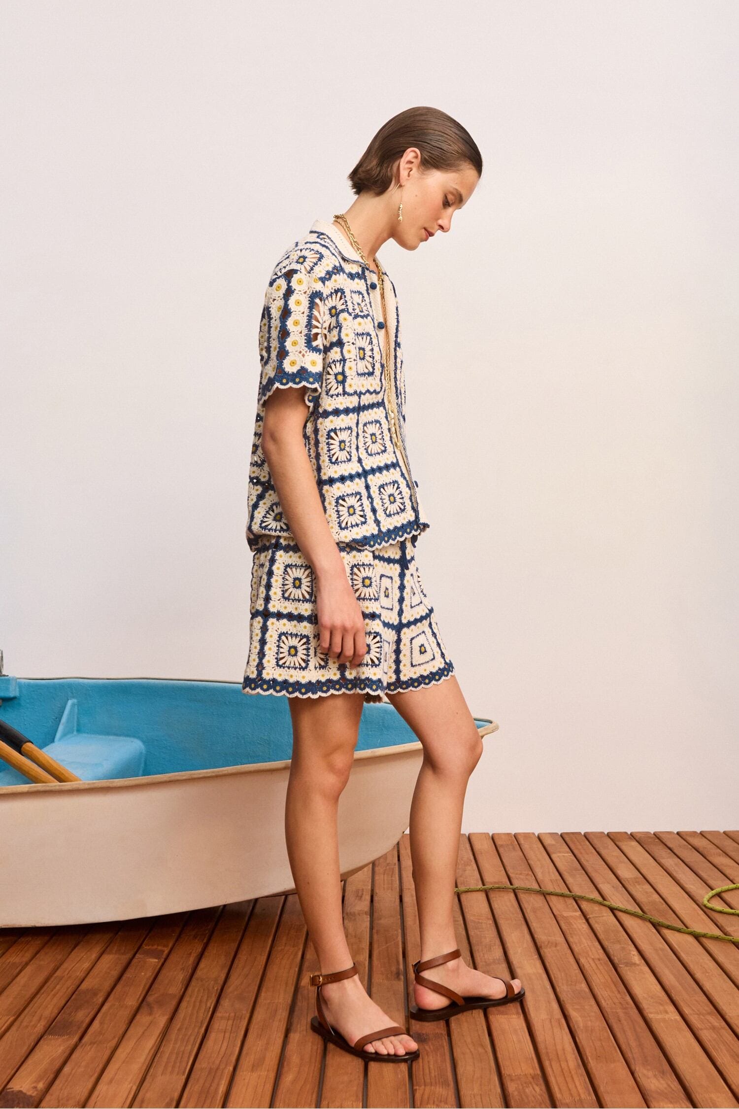 Alemais Dolly Short short crochet coton marguerite