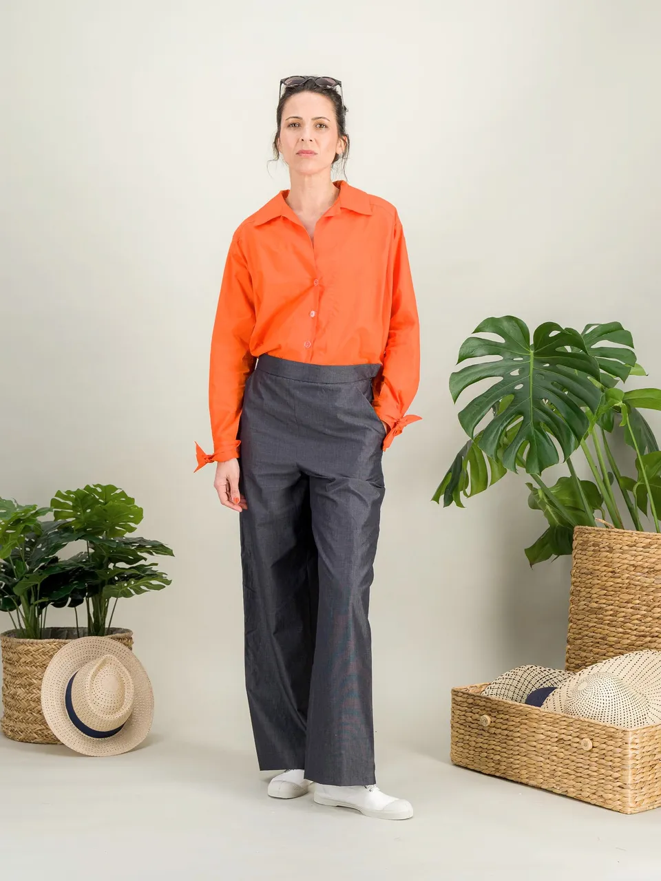 Anahide Saint André PAMPLONE chemise popeline coton