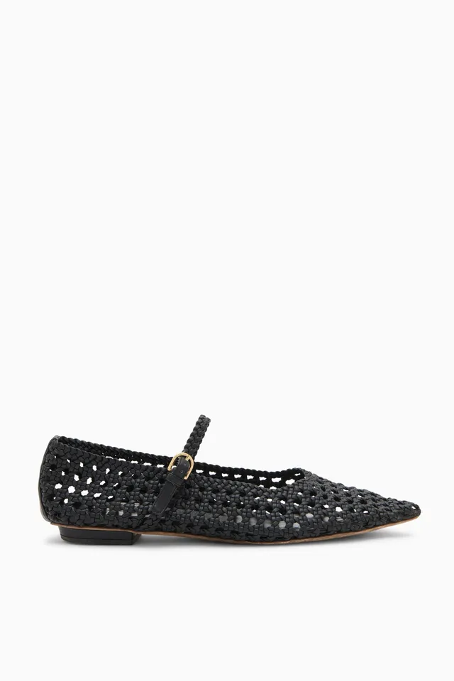 Ulla Johnson Gracie UJ43101A ballerines pointues noir Noir