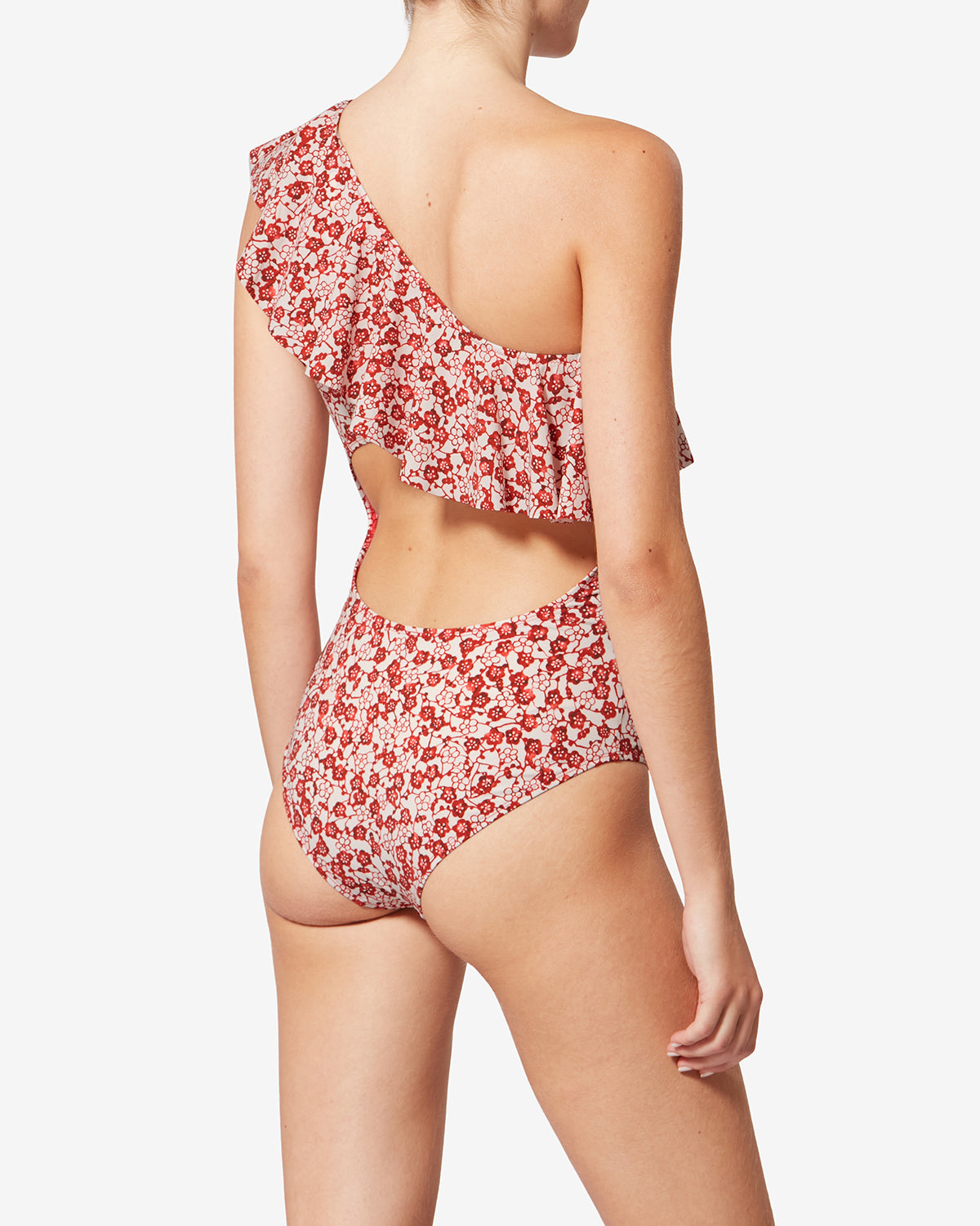 Isabel Marant Sicilya maillot 1 pièce rouge floral