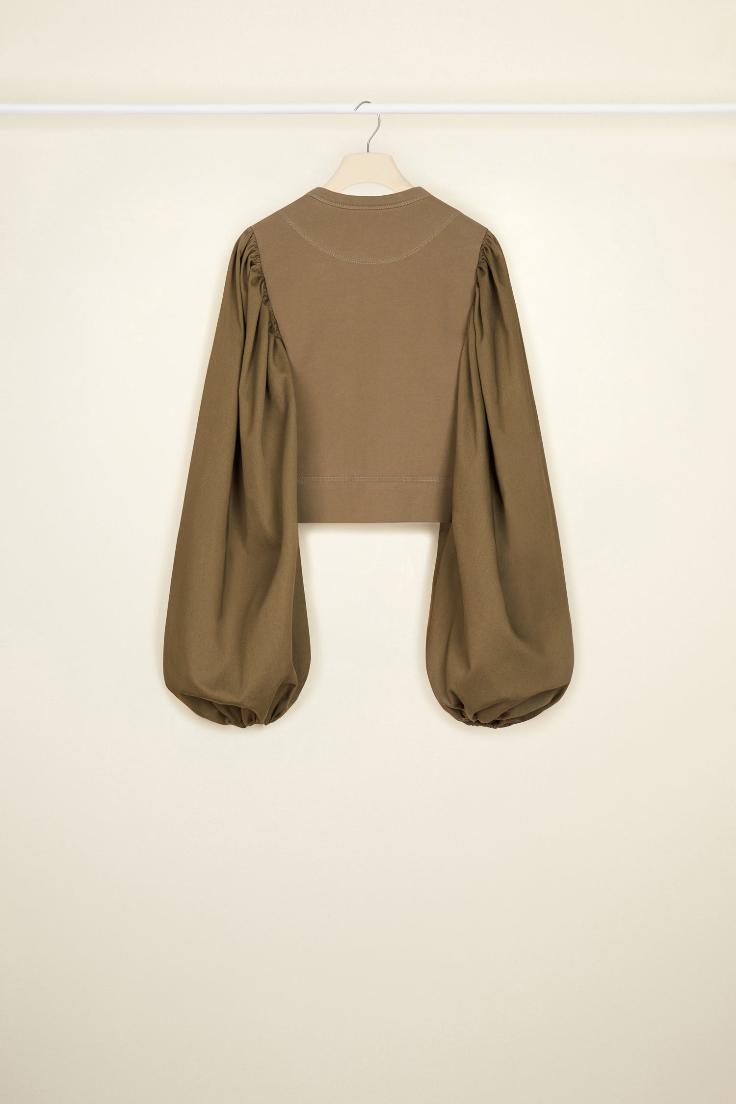 Patou JE045 sweat coton bio bronze manches ballon M