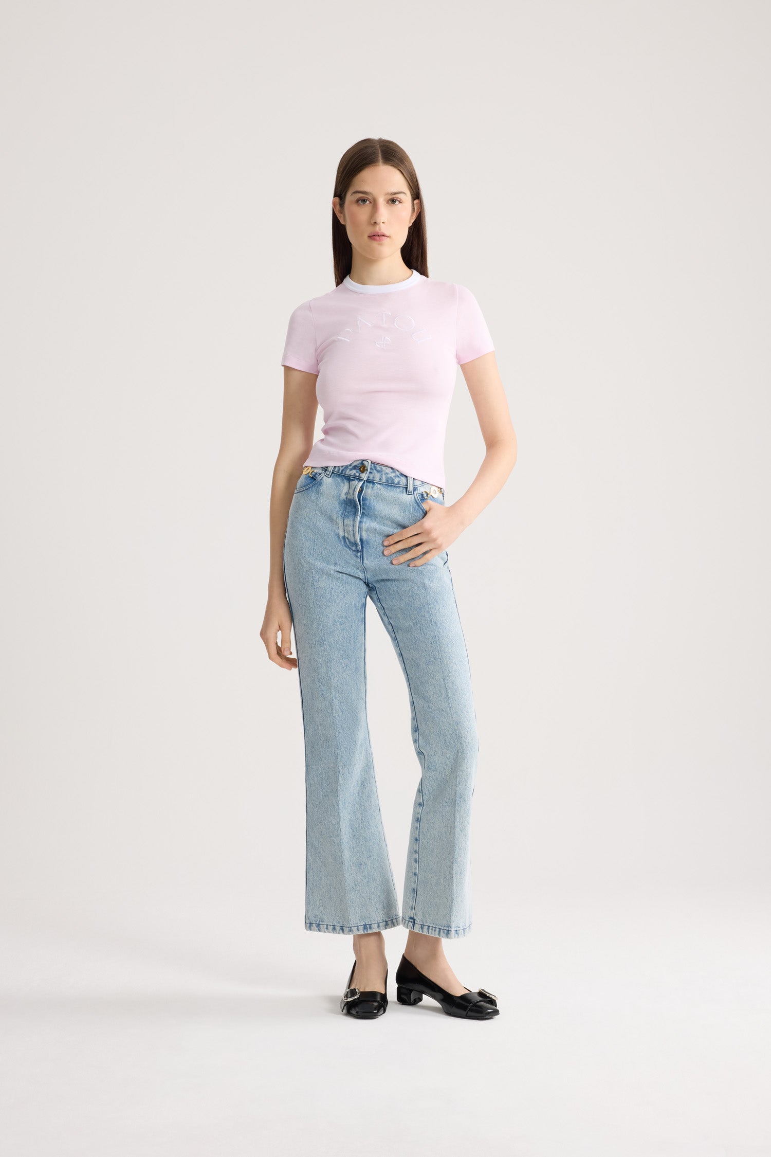 Patou Denim TR030 jean flare bleu ciel Riviera