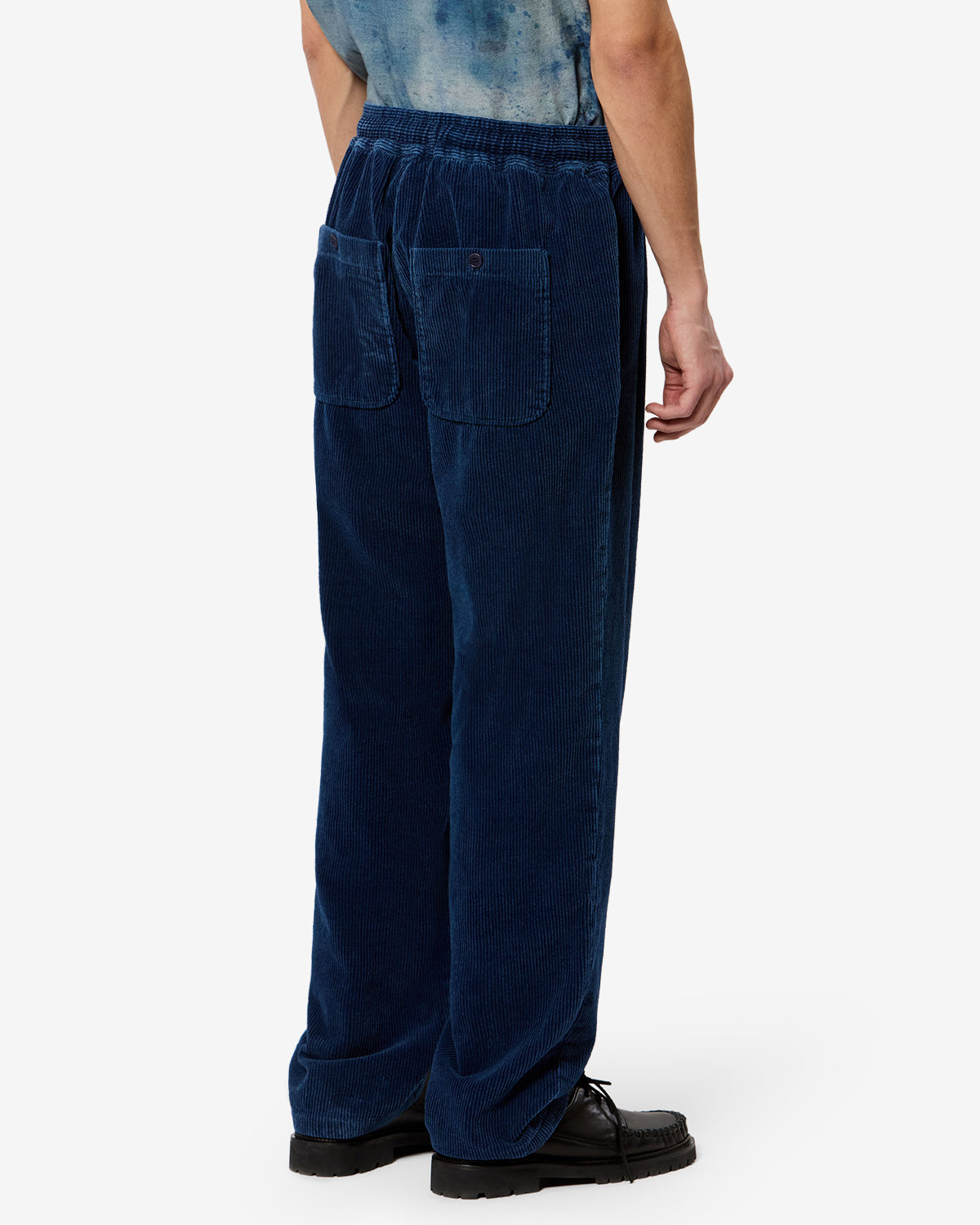 Isabel Marant Arlen pantalon velours bleu indigo