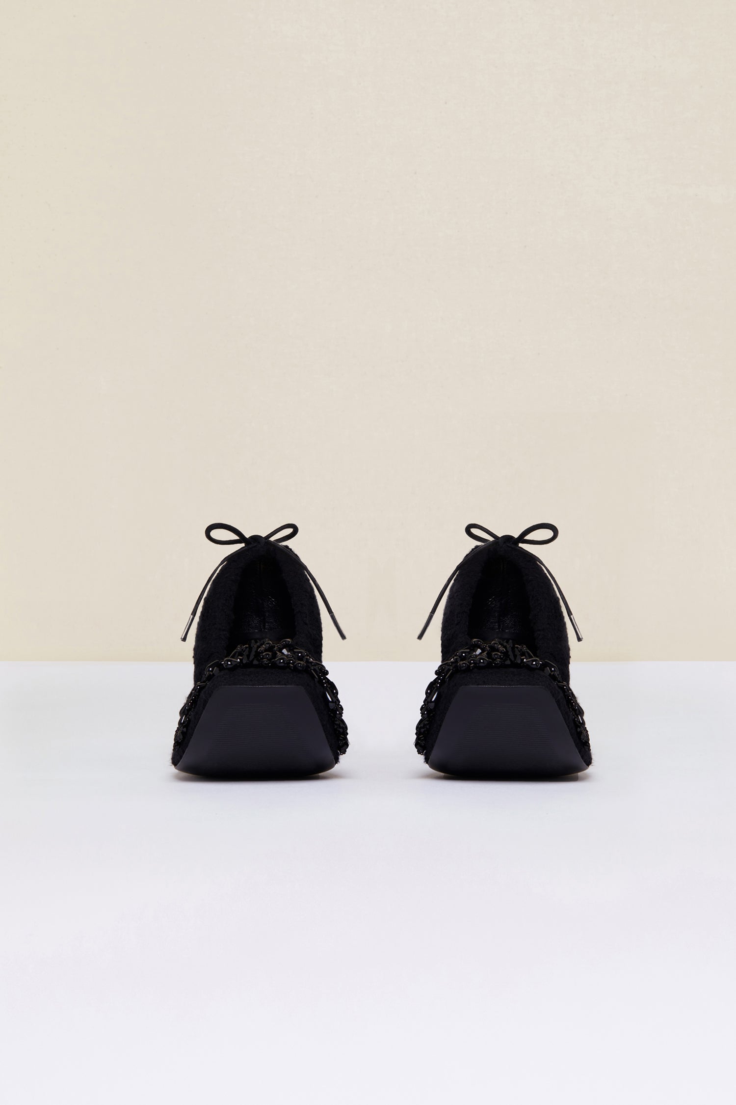 Patou FO005 escarpins tweed perles Noir 35-42