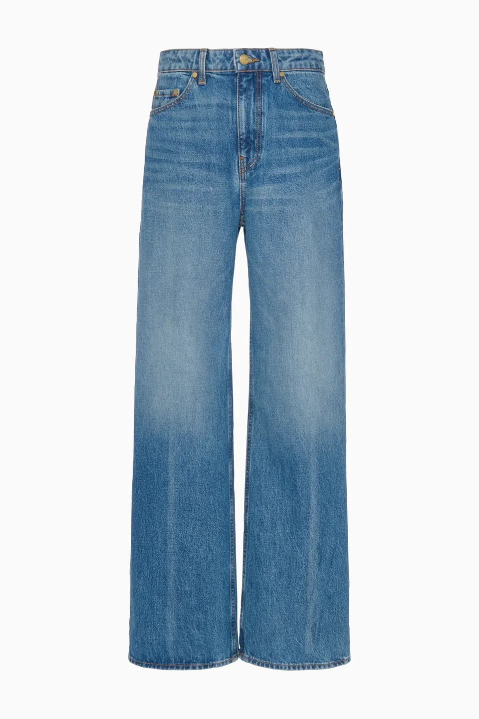 Ulla Johnson Denim Willow Jean jean large bleu Danube coton