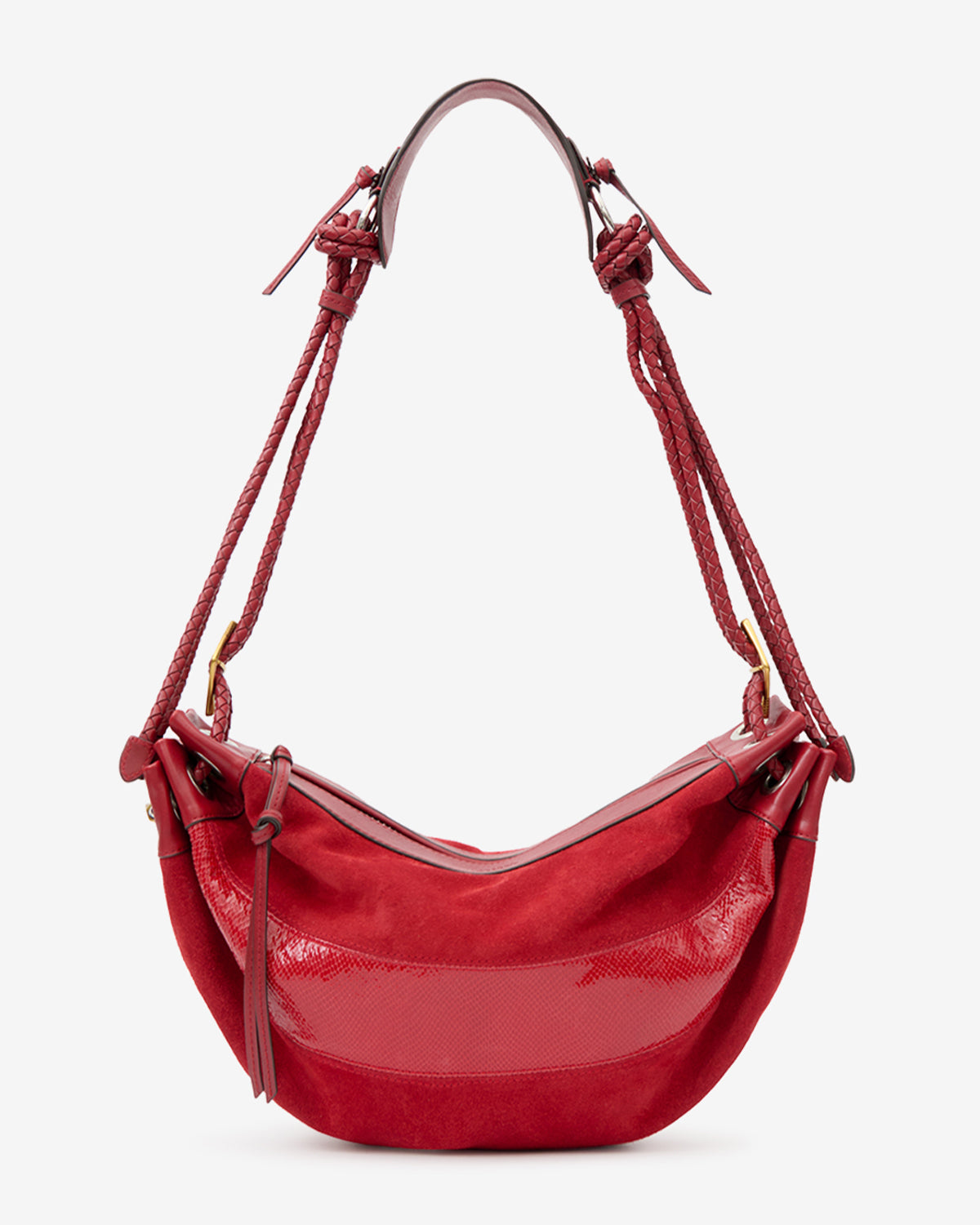 Isabel Marant Maia Medium sac cuir rouge écarlate 42 cm