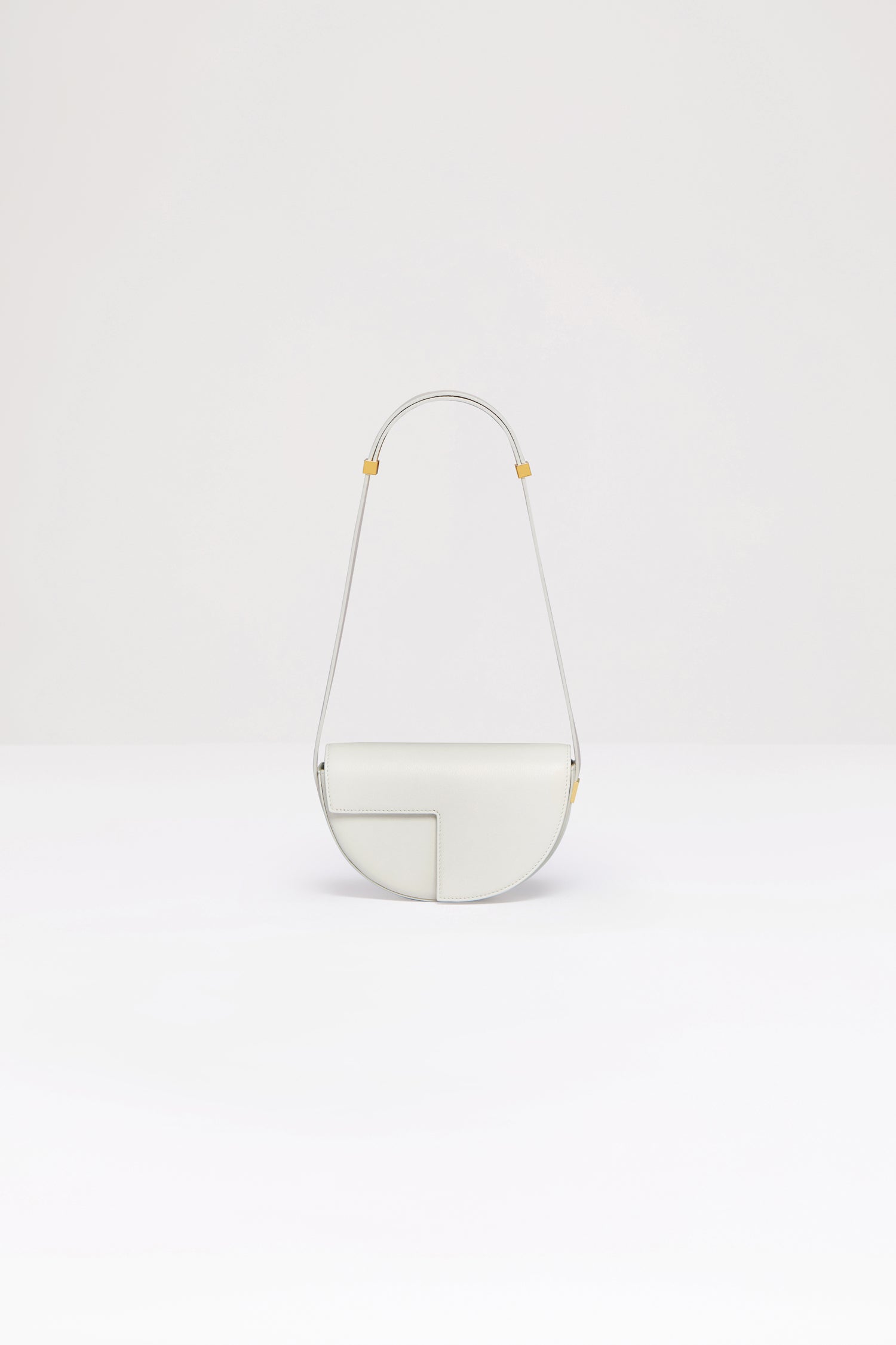 Patou Le Petit P23BA003 sac cuir ivoire demi-lune