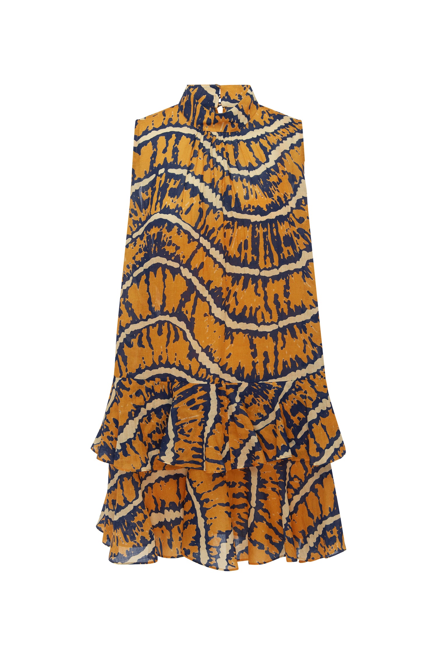 Alemaïs Ripple Mini Dress robe mini volants ramie