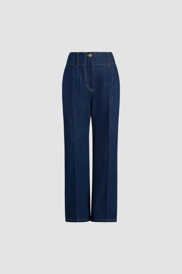 Patou Denim pantalon large TR044 jean bleu Rodeo Blue