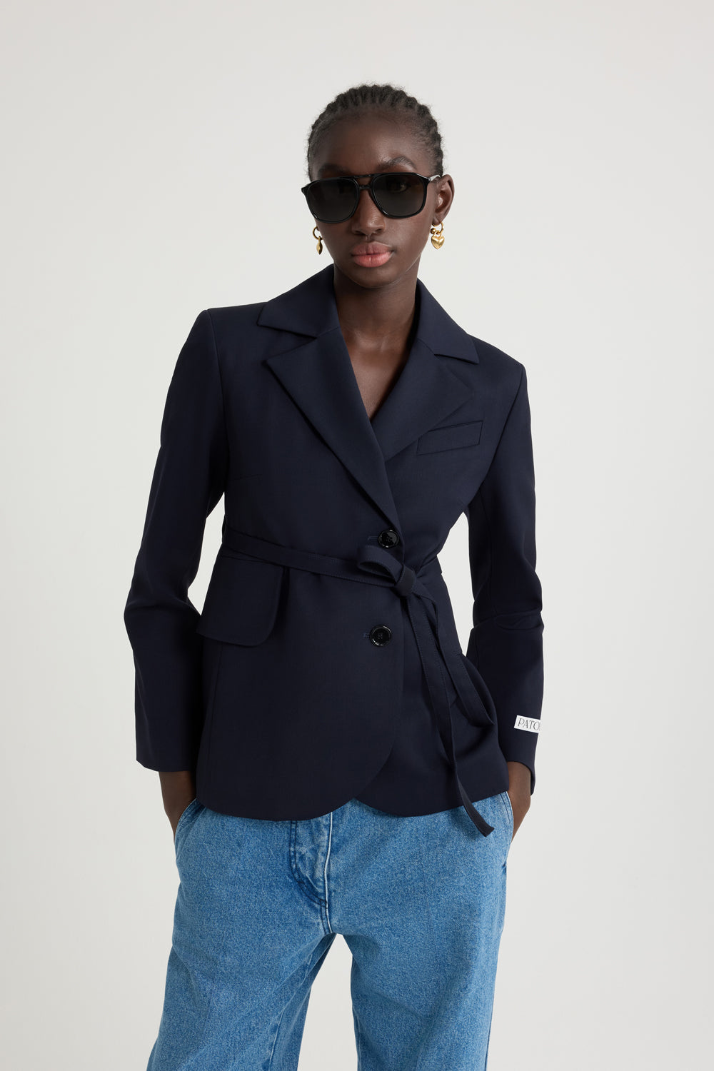 Patou Jackets veste P25JA0540103699N Navy Black laine