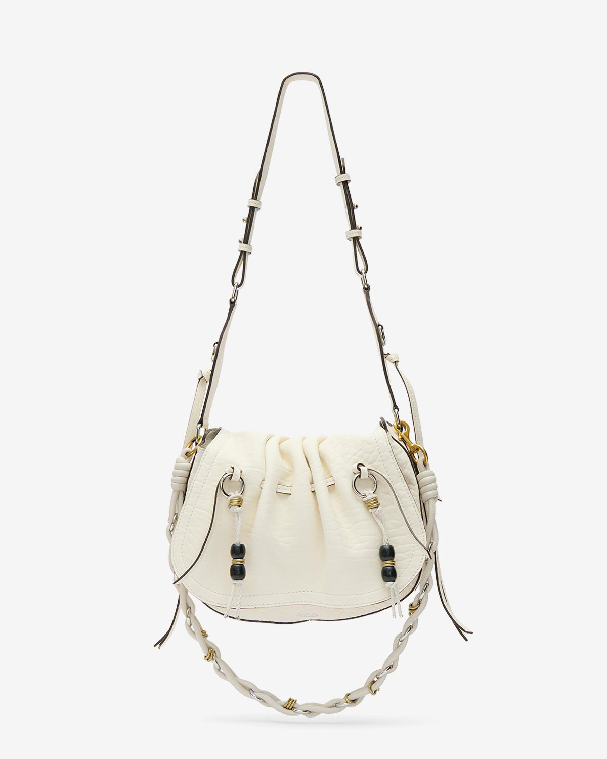 Isabel Marant Sacs Bolton sac beige cuir grainé