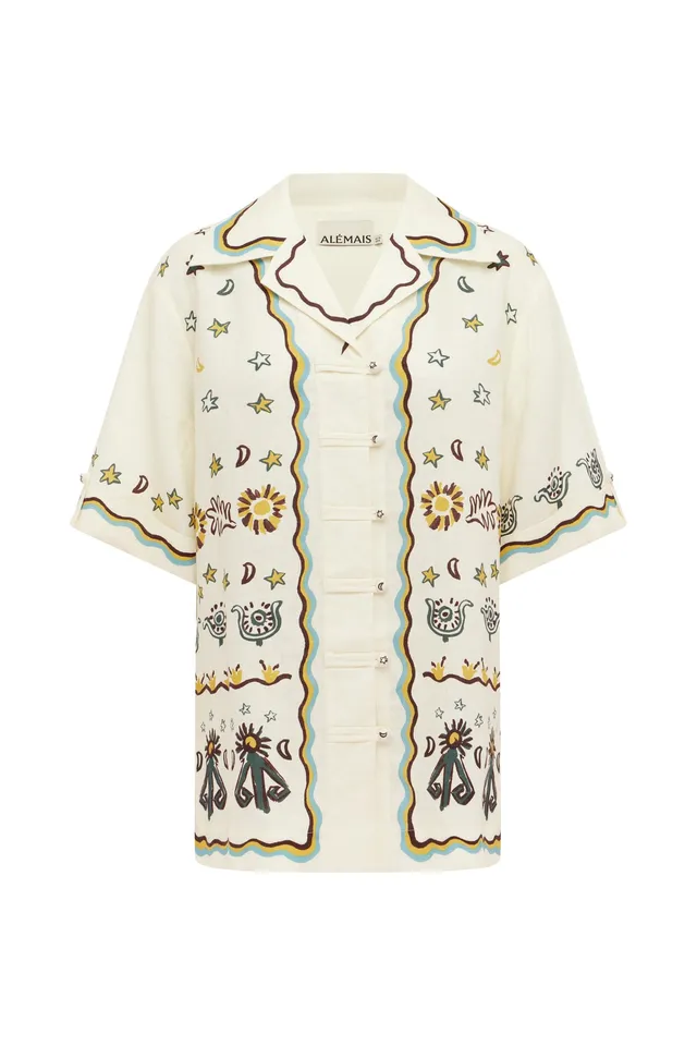 Alemäis Sun Dancer Relaxed chemise ample viscose imprimé