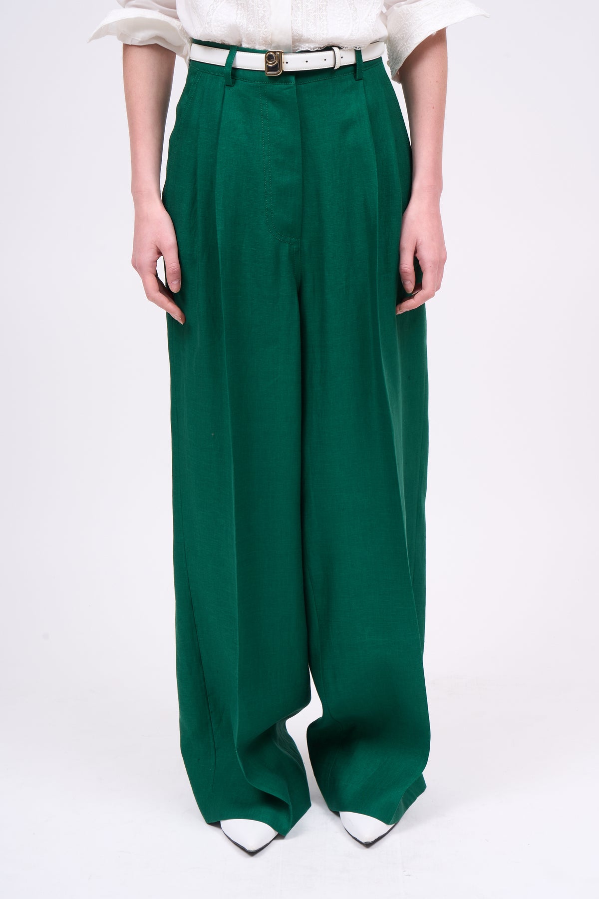Paul & Joe Tailoring Mataram pantalon lin taille haute 100% lin