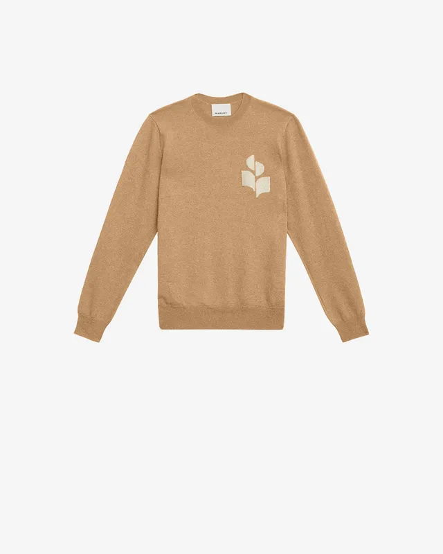 Isabel Marant Evans pull camel col rond laine