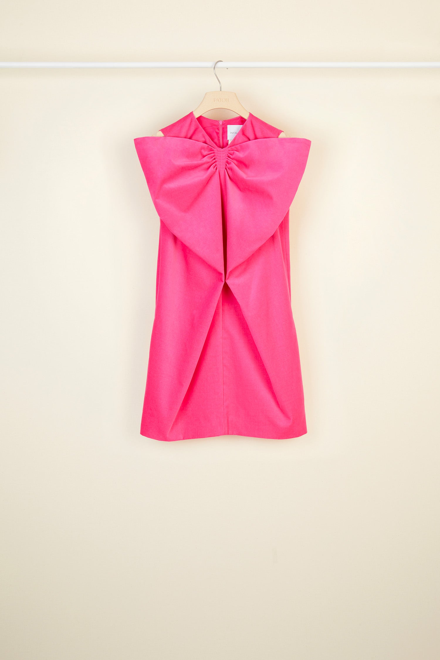 Patou Dresses robe mini velours nœud framboise 38