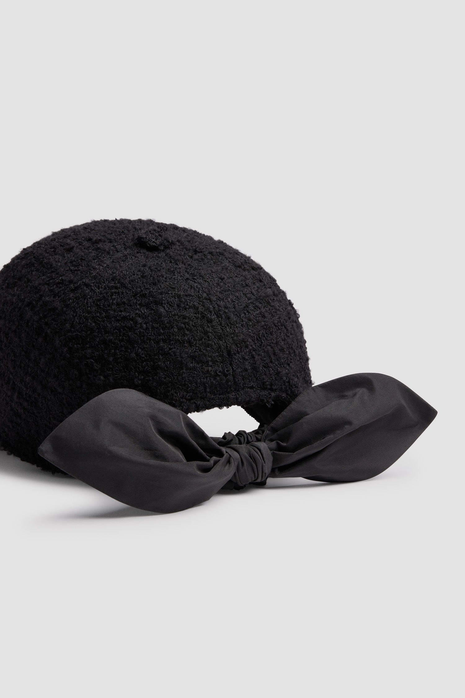 Patou AC111 casquette tweed laine noir S