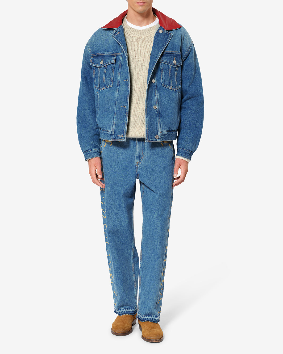 Isabel Marant Johan veste denim réversible bleu coton