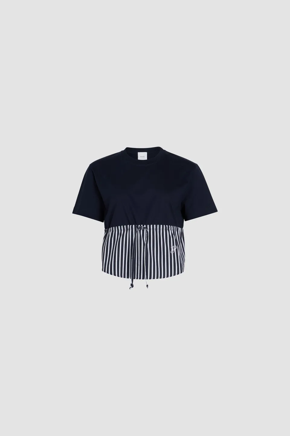 Patou Hybrid JE138 t-shirt coton bio bleu Navy Black