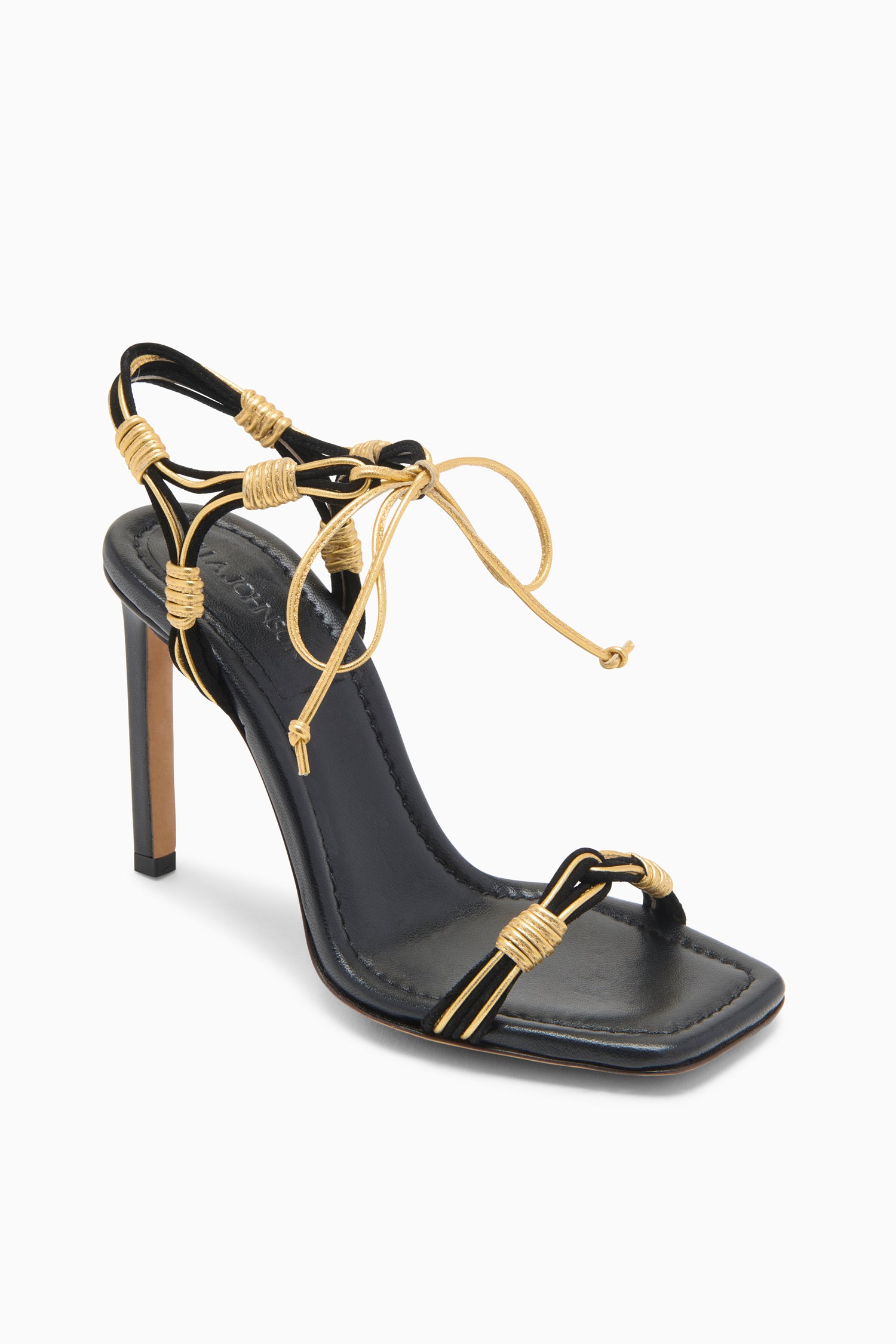 Ulla Johnson Aris UJ46002A escarpins gold noir talon 95 mm