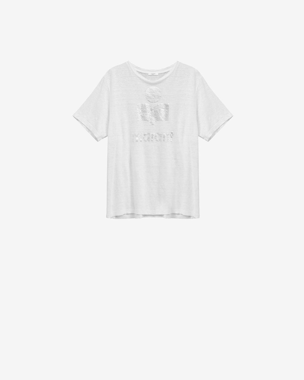 Isabel Marant Zewel t-shirt en lin blanc logo