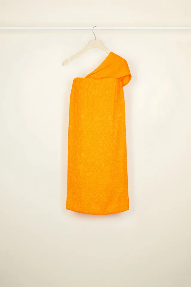 Patou Dresses DR040 robe bustier tangerine E20DR0400049206T