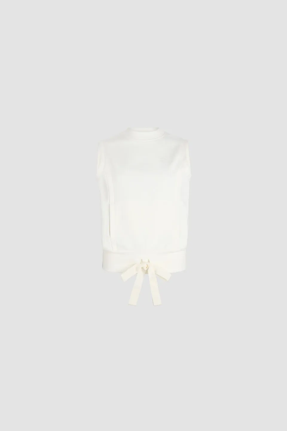 Patou P25JE159 sweat sans manches ivoire coton bio XS-XL
