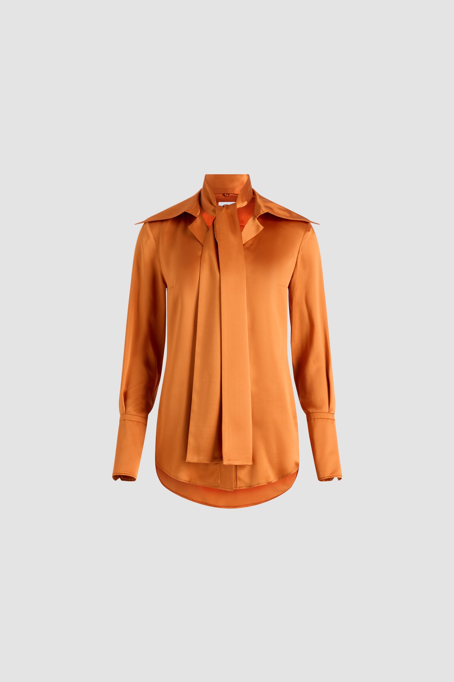 Patou H25BL053 blouse soie bio Golden Oak col large
