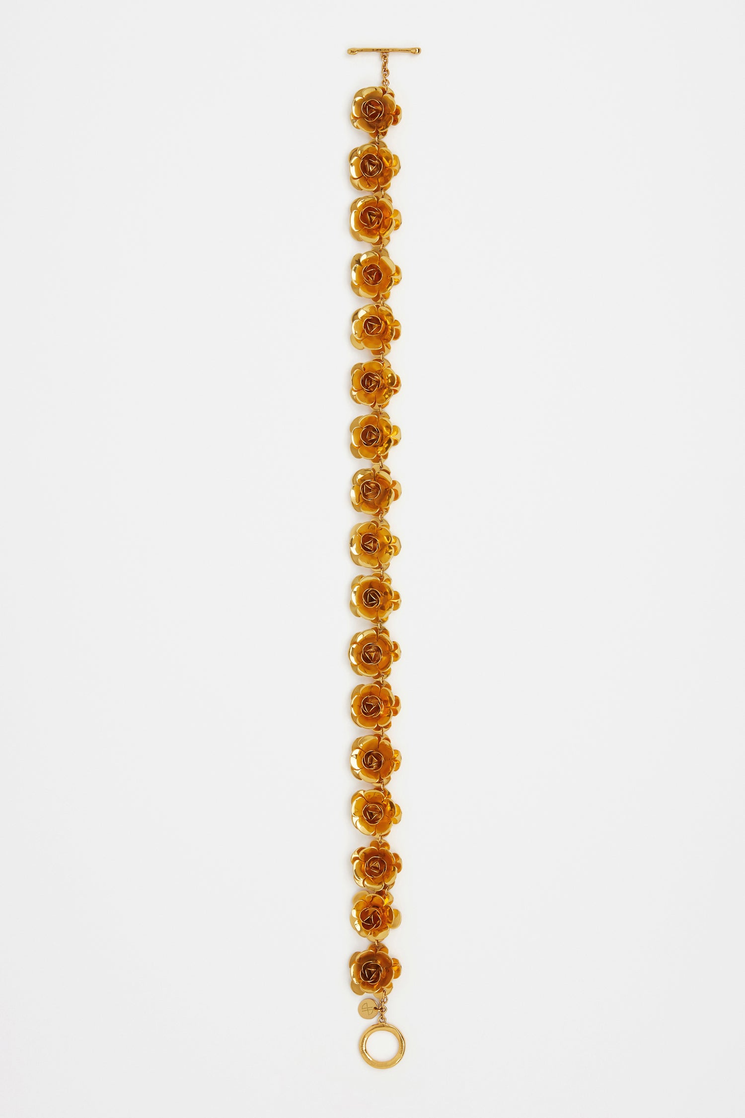 Patou JW090 collier fleur doré 46 cm taille unique