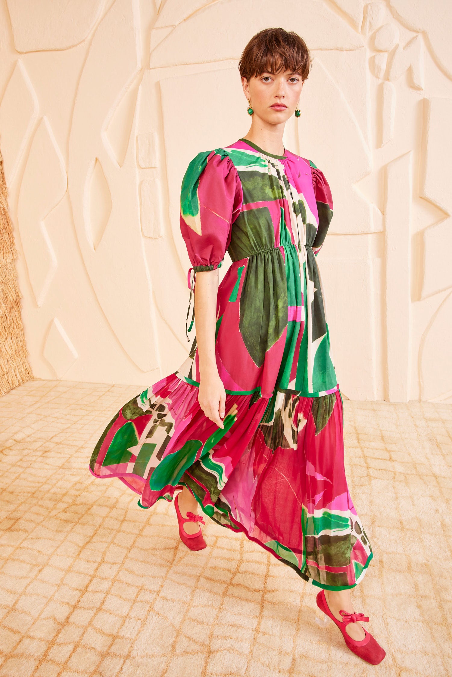 Ulla Johnson Collage robe coton Palingenesis