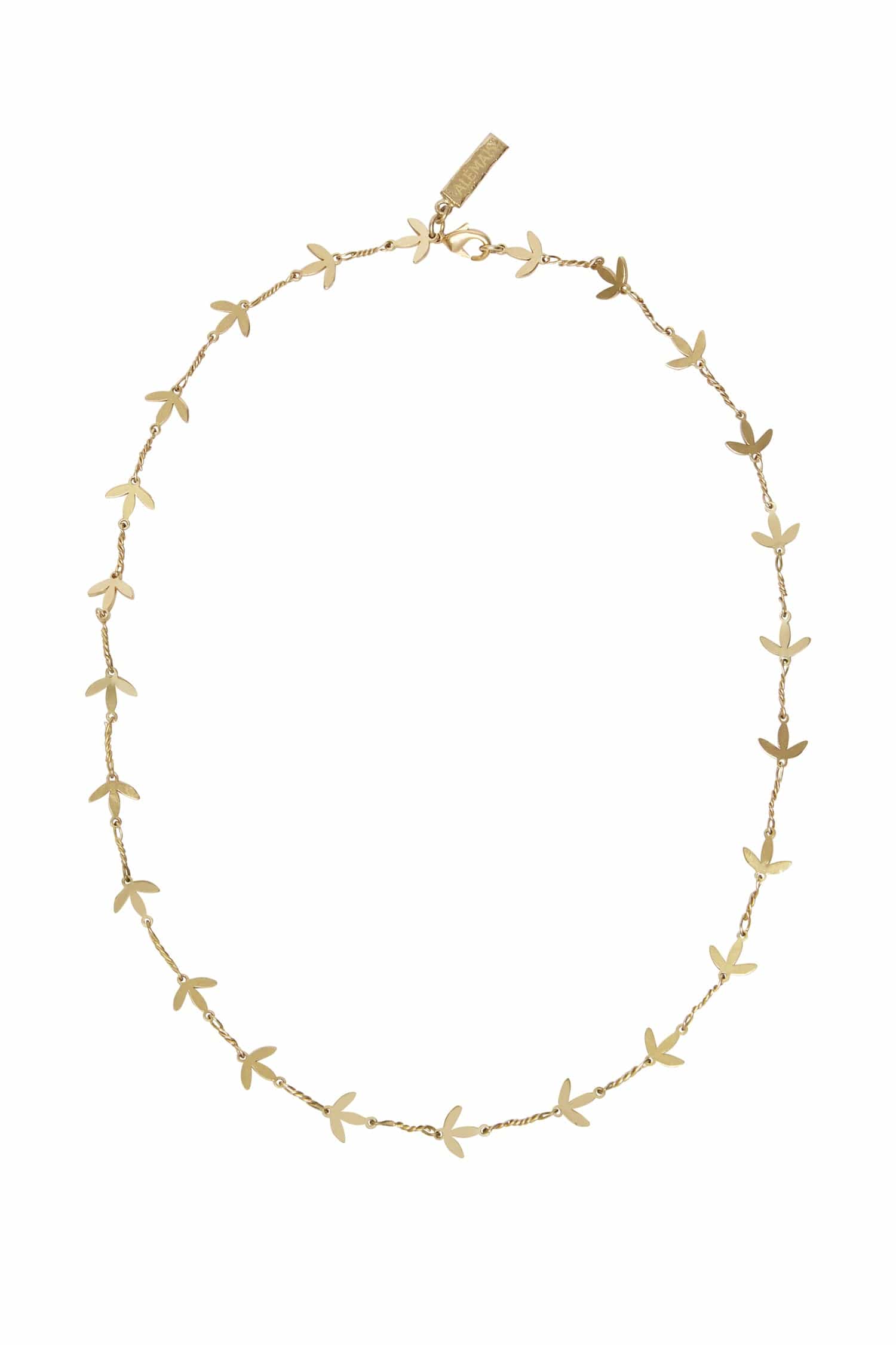 Alemaïs Le Jardin Twist collier chaîne laiton taille unique