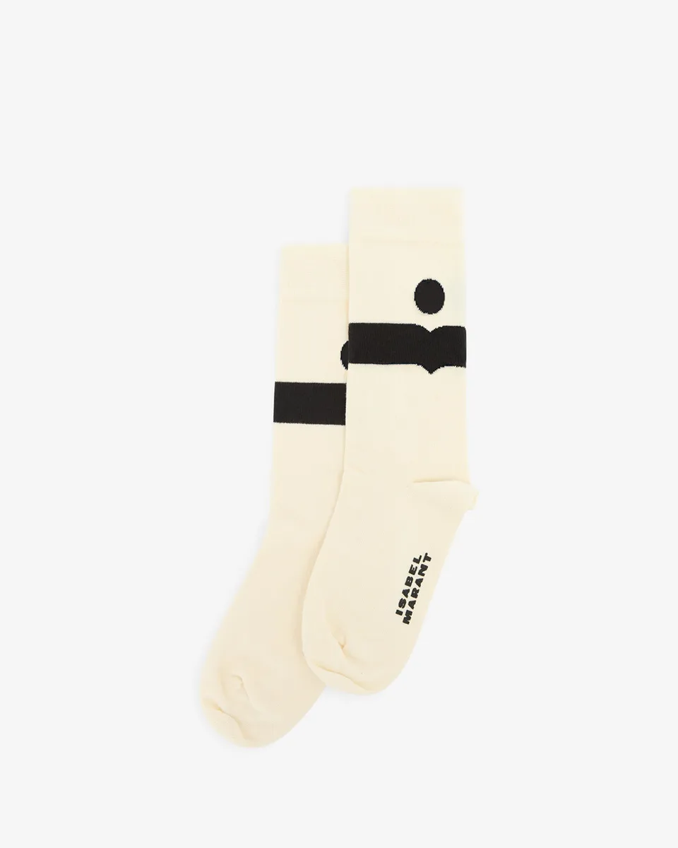 Isabel Marant Nesson chaussettes écru mi-longues