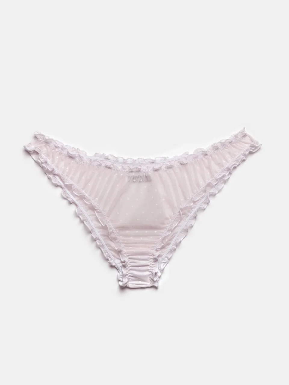 Ester Manas Lingerie Polka Dot Ruffled Panties culotte rose