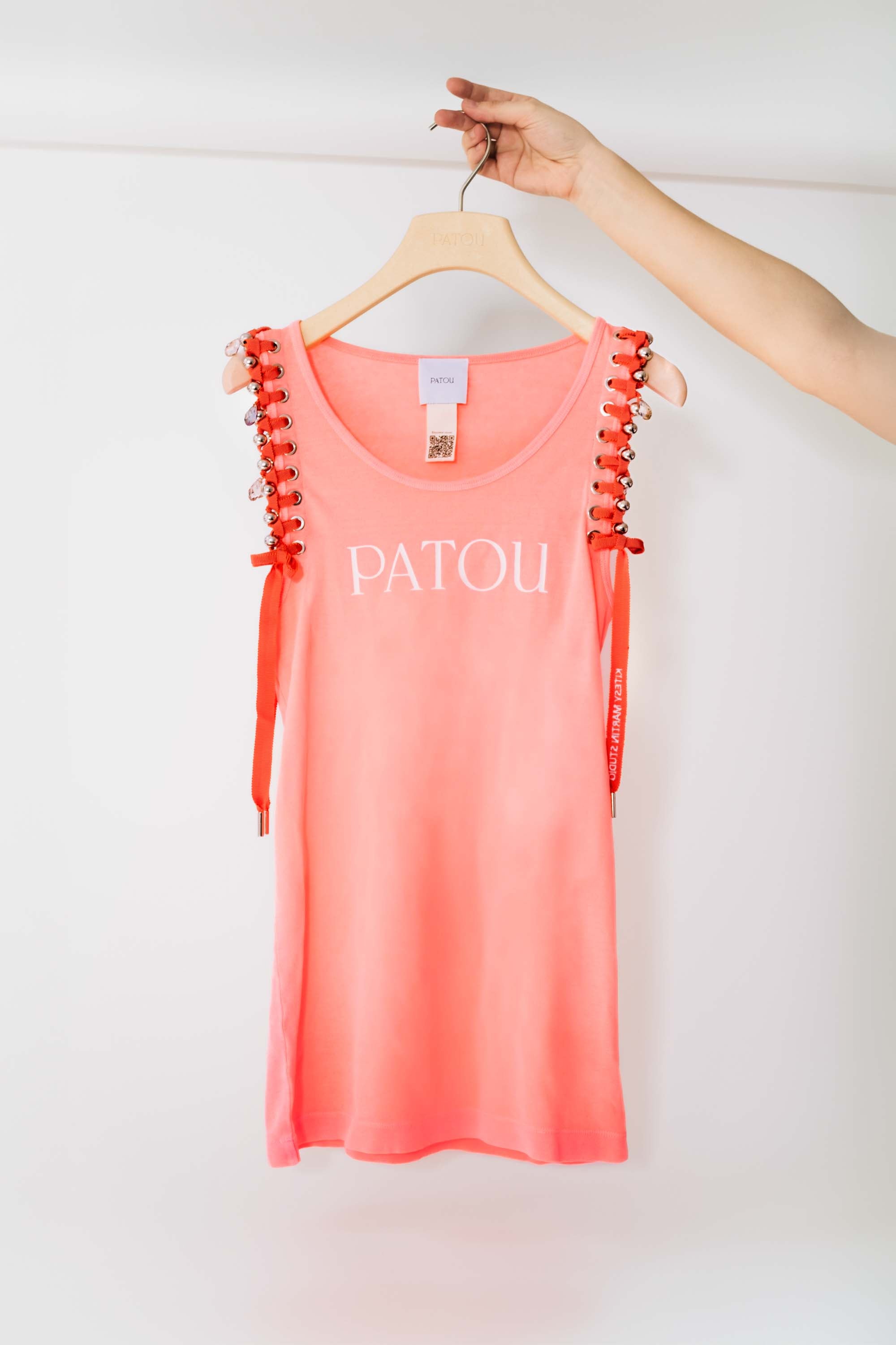 Patou E24SP0519994207C débardeur coton Coral