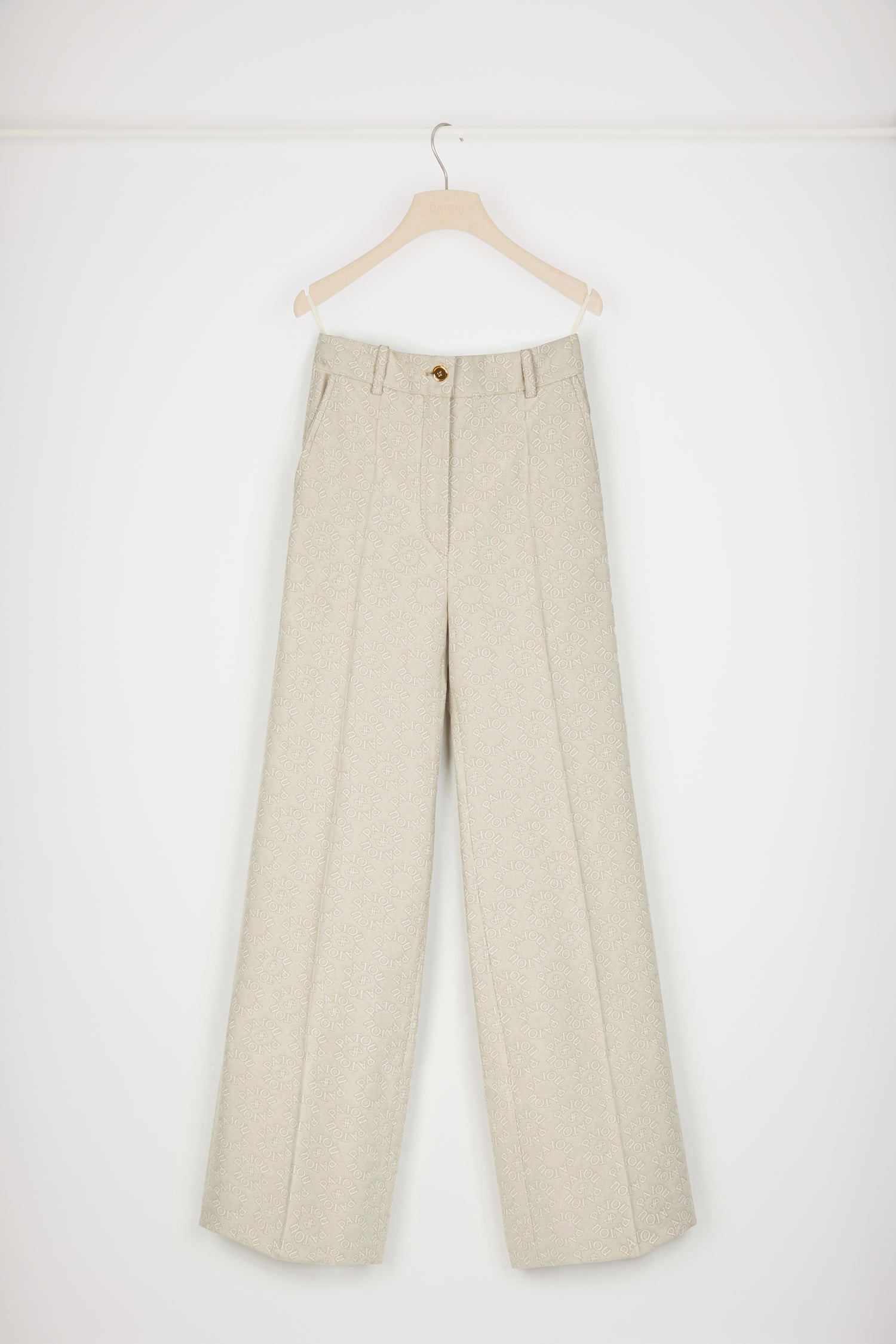 Patou TR002 pantalon Medallion jacquard coton bio