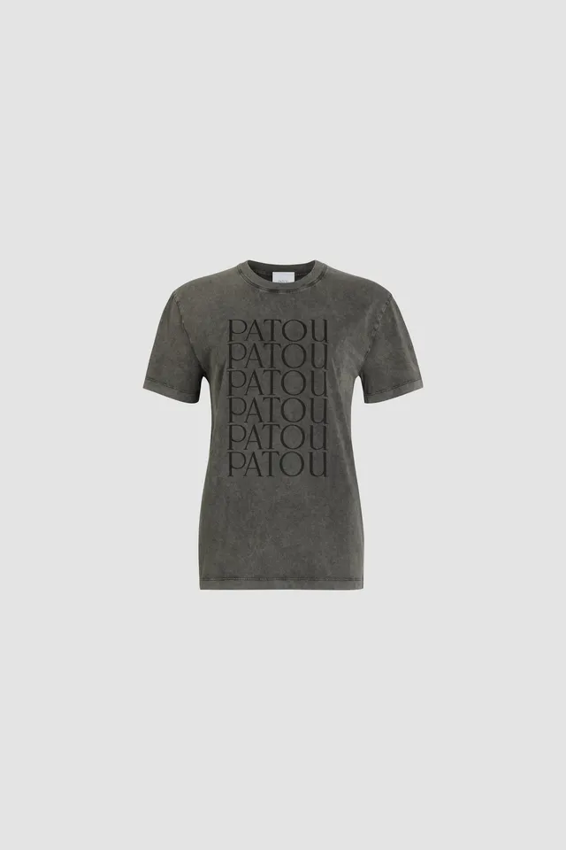 Patou H24JE1219999959A t-shirt anthracite coton bio