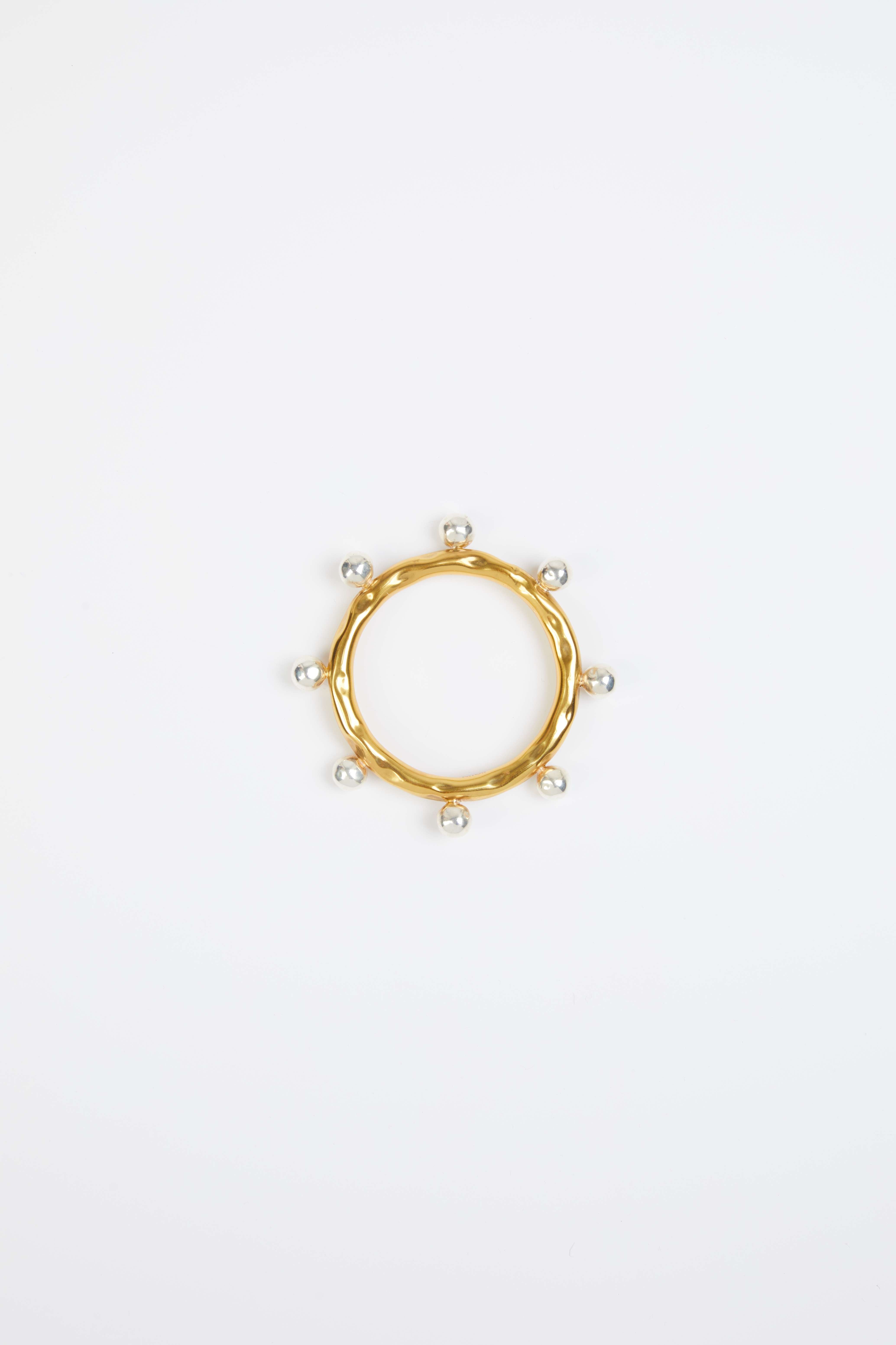 Patou P24JW120 bracelet jonc Arles doré argenté