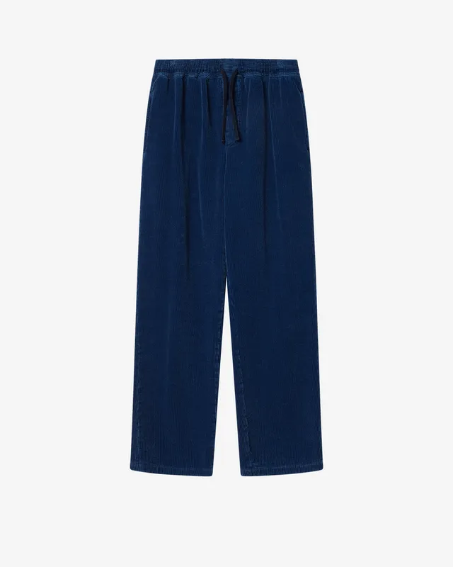 Isabel Marant Arlen pantalon velours bleu indigo