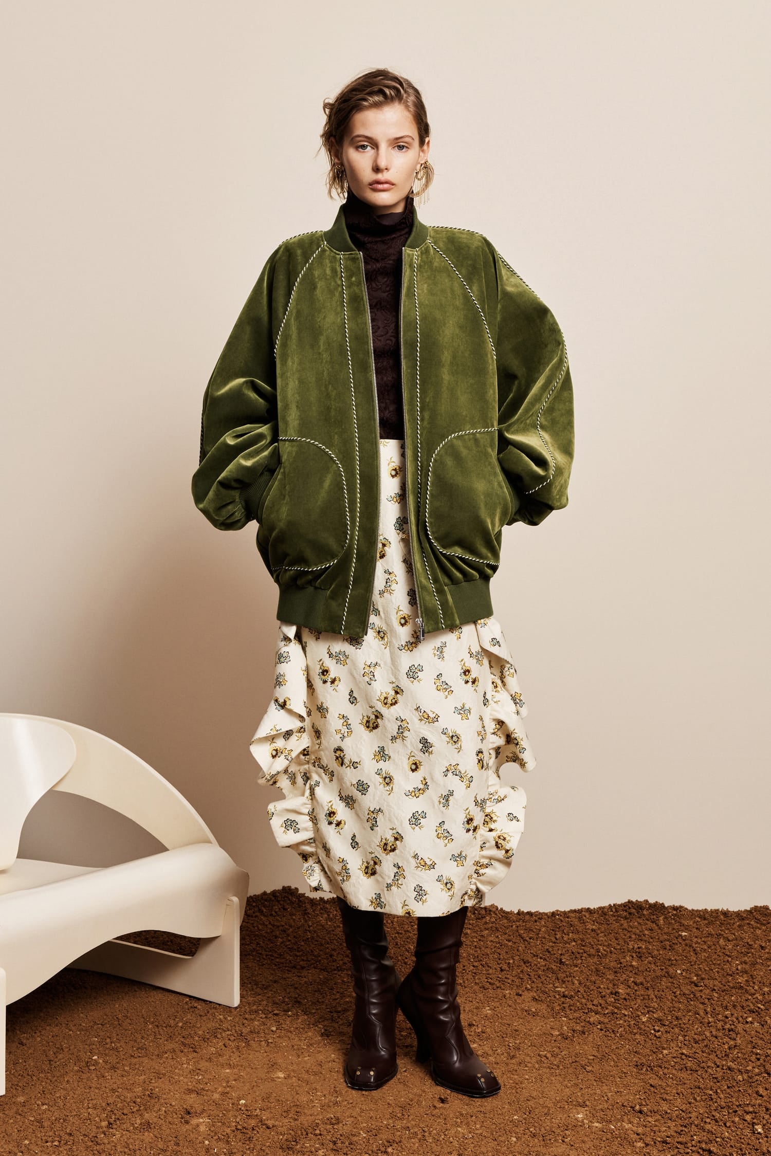 Alemaïs Casey Veste Bomber 10 velours fin doublée