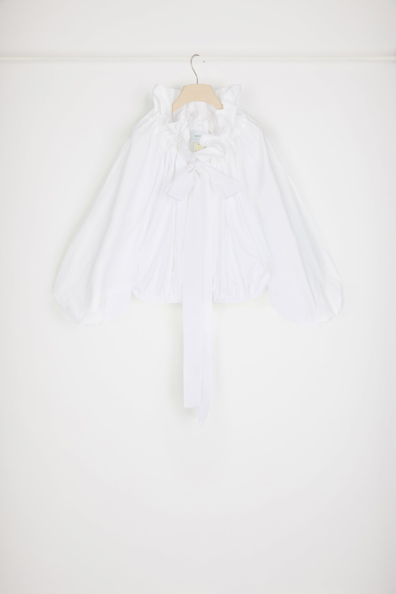 Patou TO032 Top Coton Bio Blanc Crop 34-44
