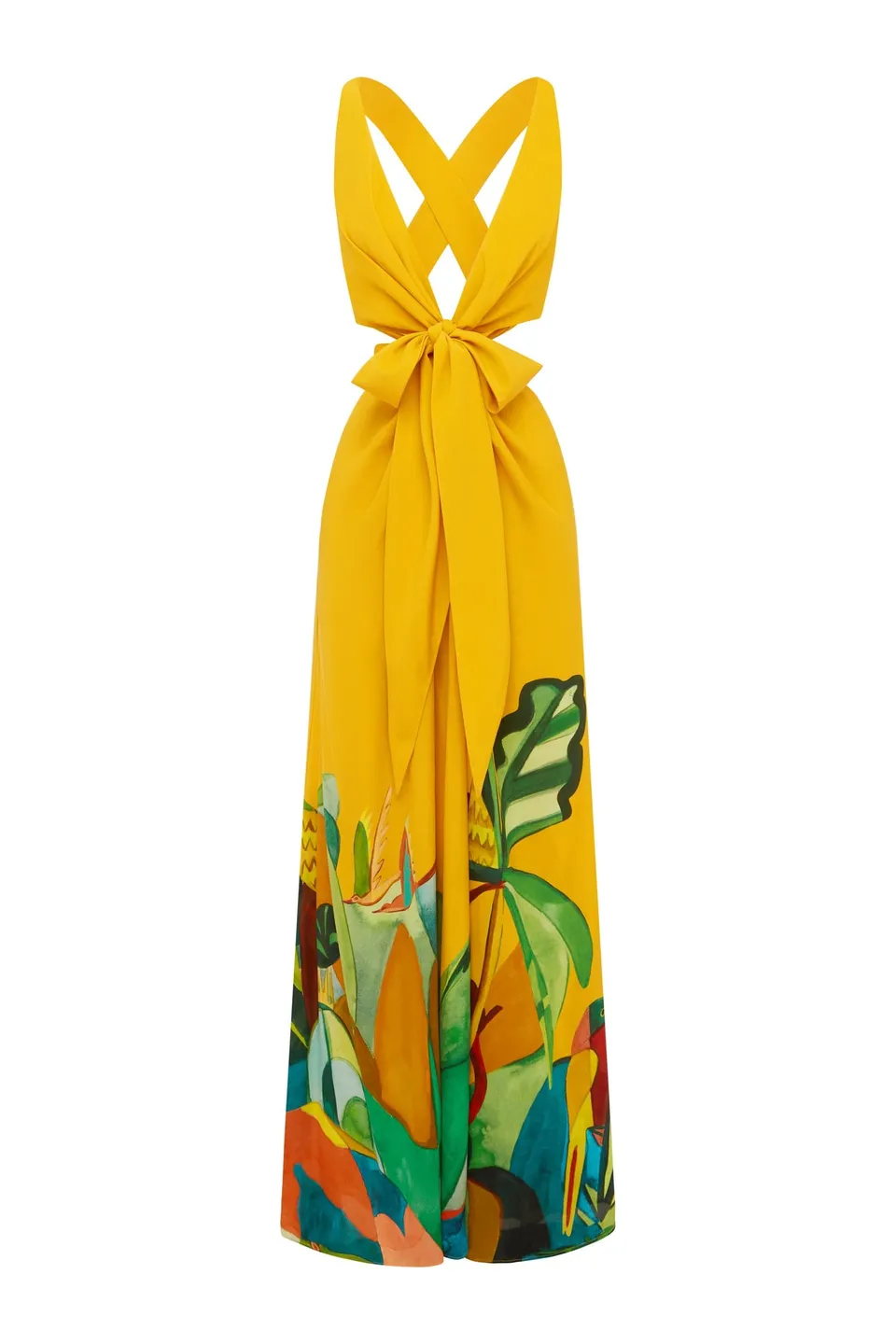 Alemais Mokshini robe midi soie découpes taille