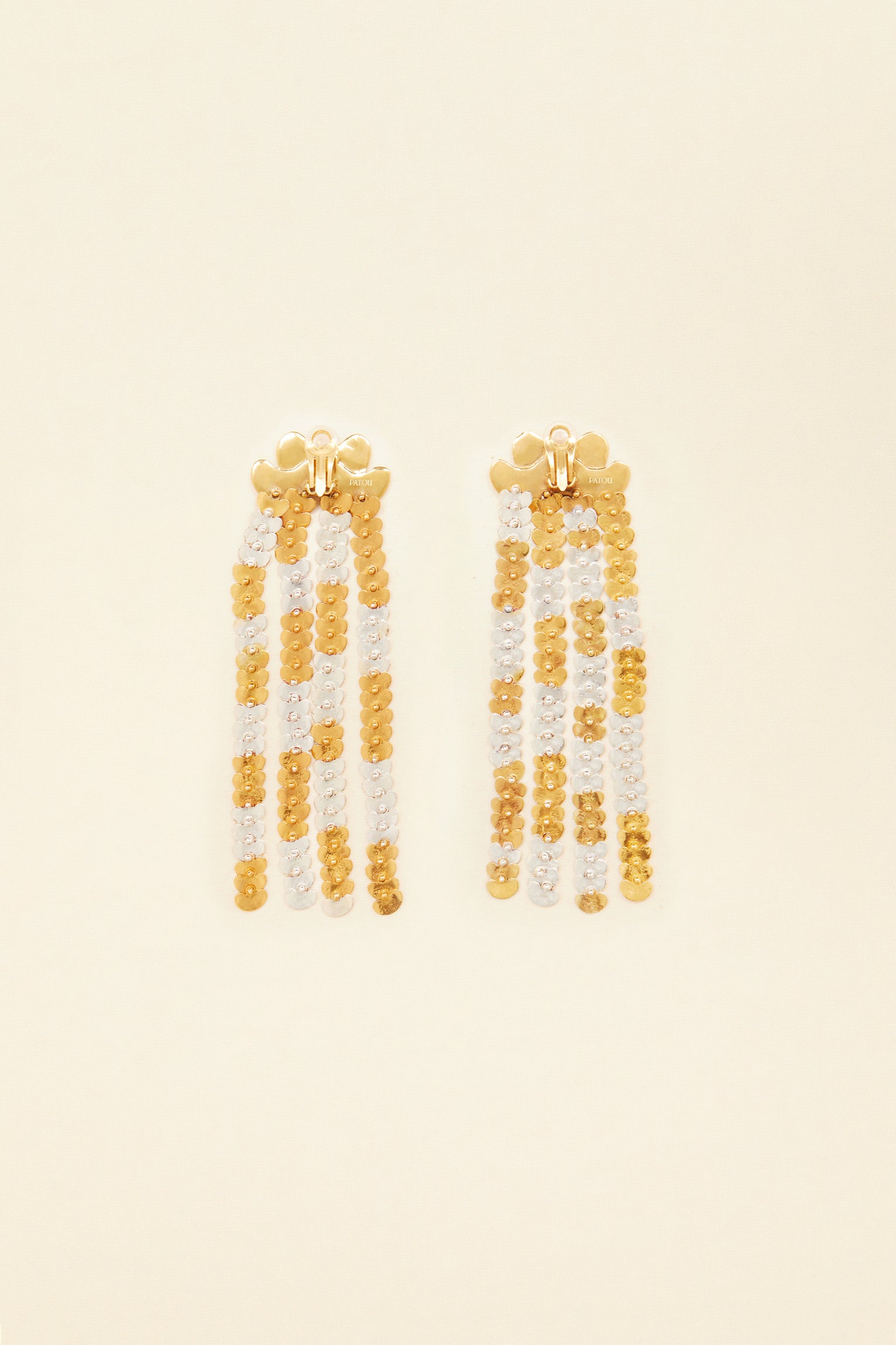 Patou JW002 boucles d'oreilles laiton or argent
