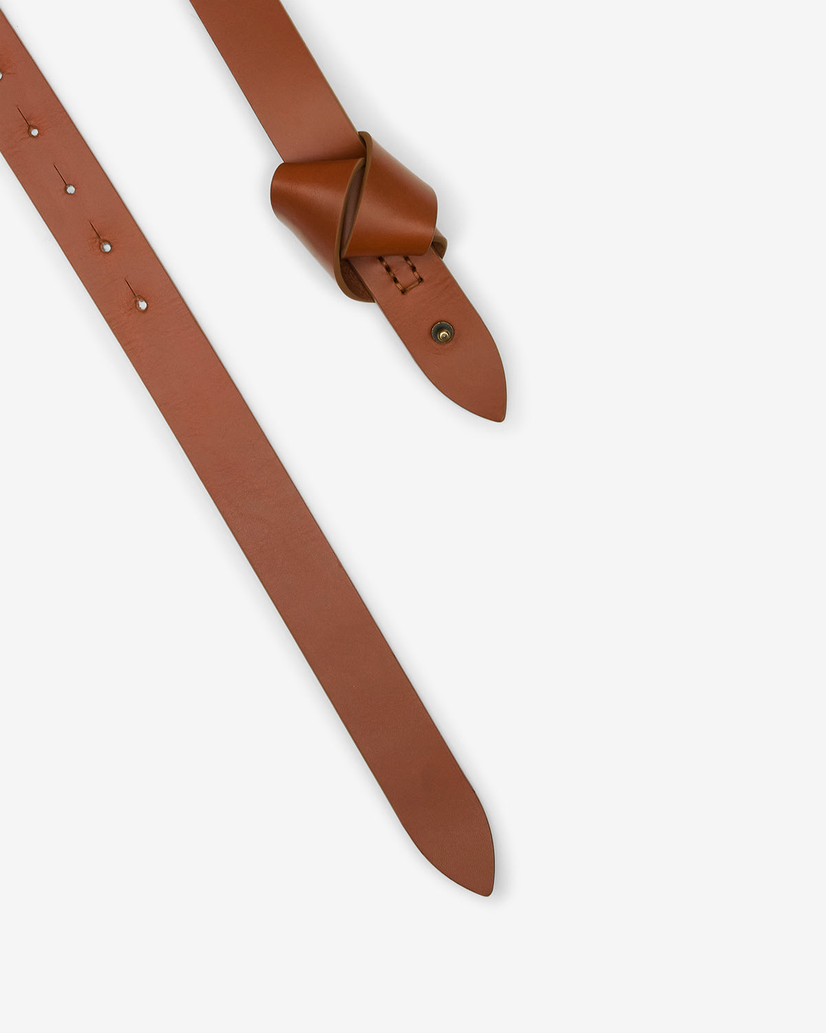 Isabel Marant Lassio ceinture cuir naturel 3 cm nouée