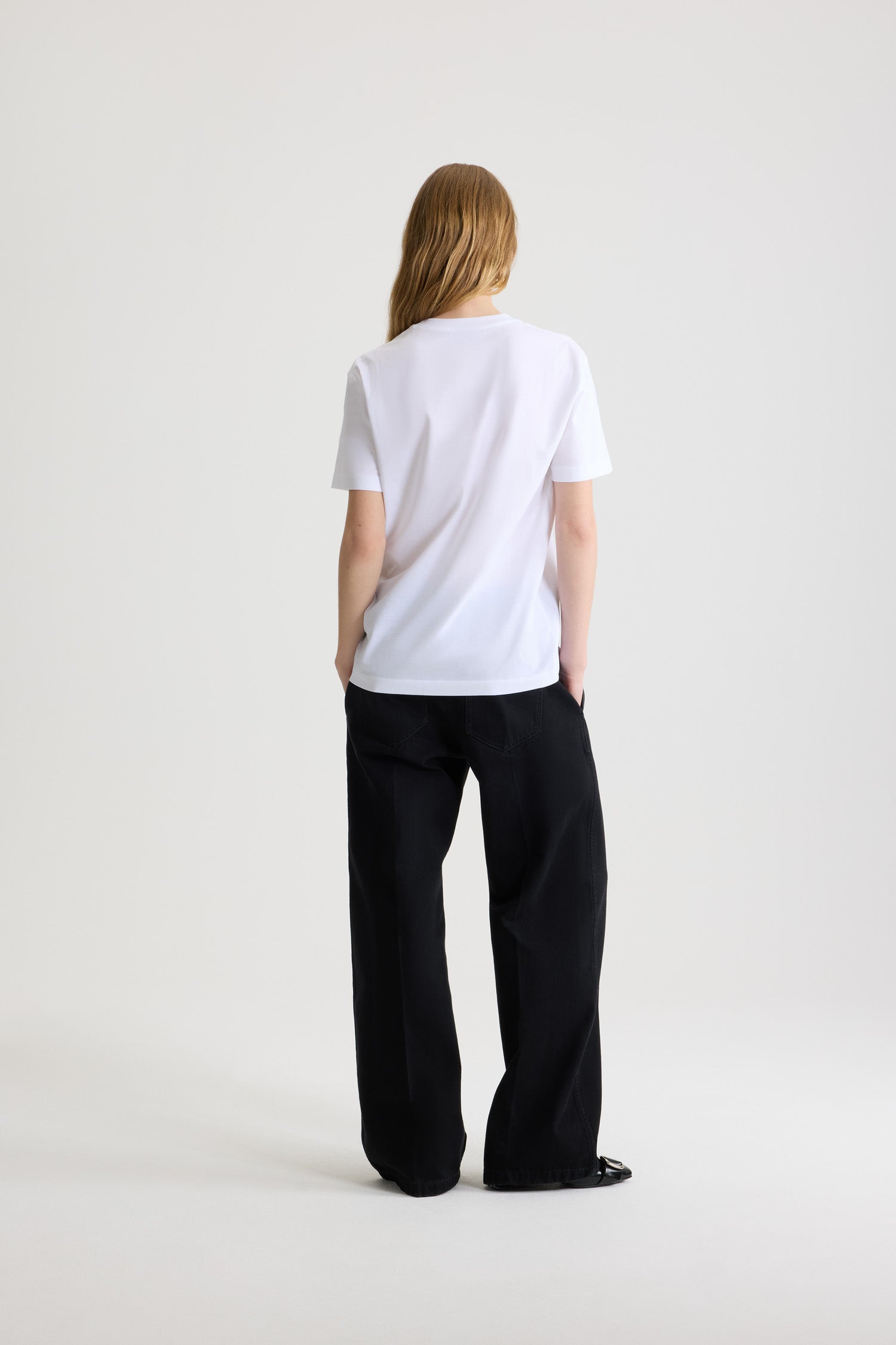 Patou JE185 t-shirt noir coton bio nœud XS-XL