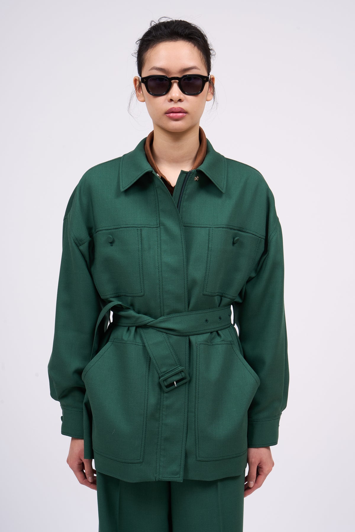 Paul & Joe Cordoue veste saharienne laine soie