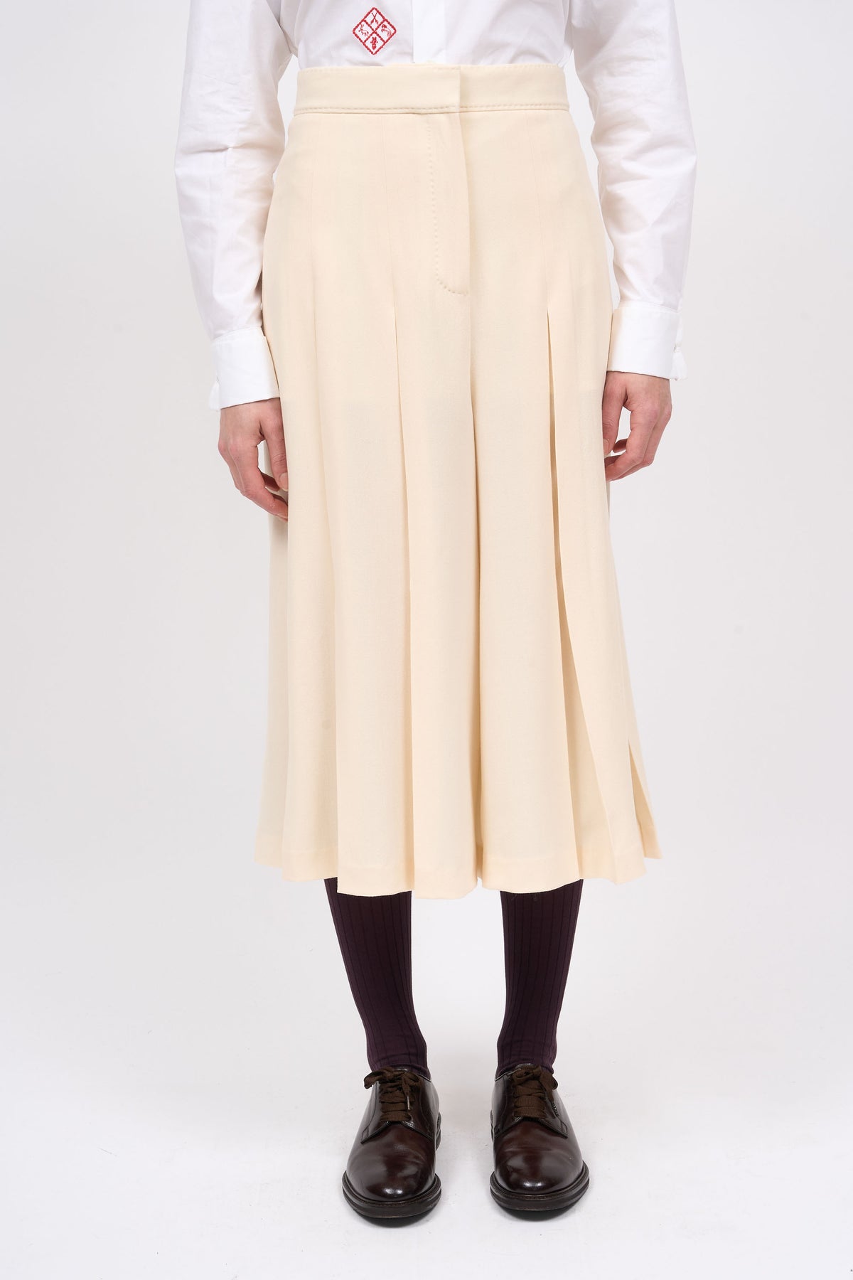 Paul & Joe Jupes Alex jupe-culotte twill laine vierge doublée